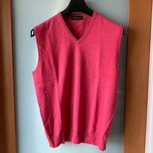 Bullock & Jones maroon v-neck sweater vest